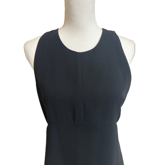 Zara Woman M Simple Black Business Casual Shift Dress Sleeveless Made in Spain - Picture 4 of 6